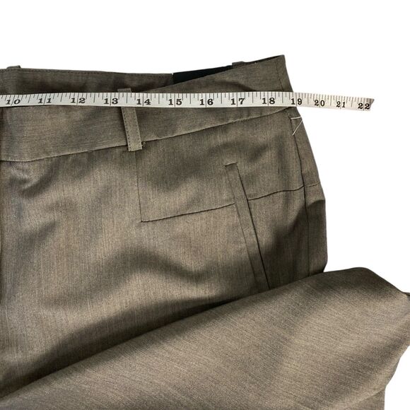 Larry Levine Brown Dress Pants Sz 16 Slim Ankle Professional Essential 195 - Picture 9 of 9